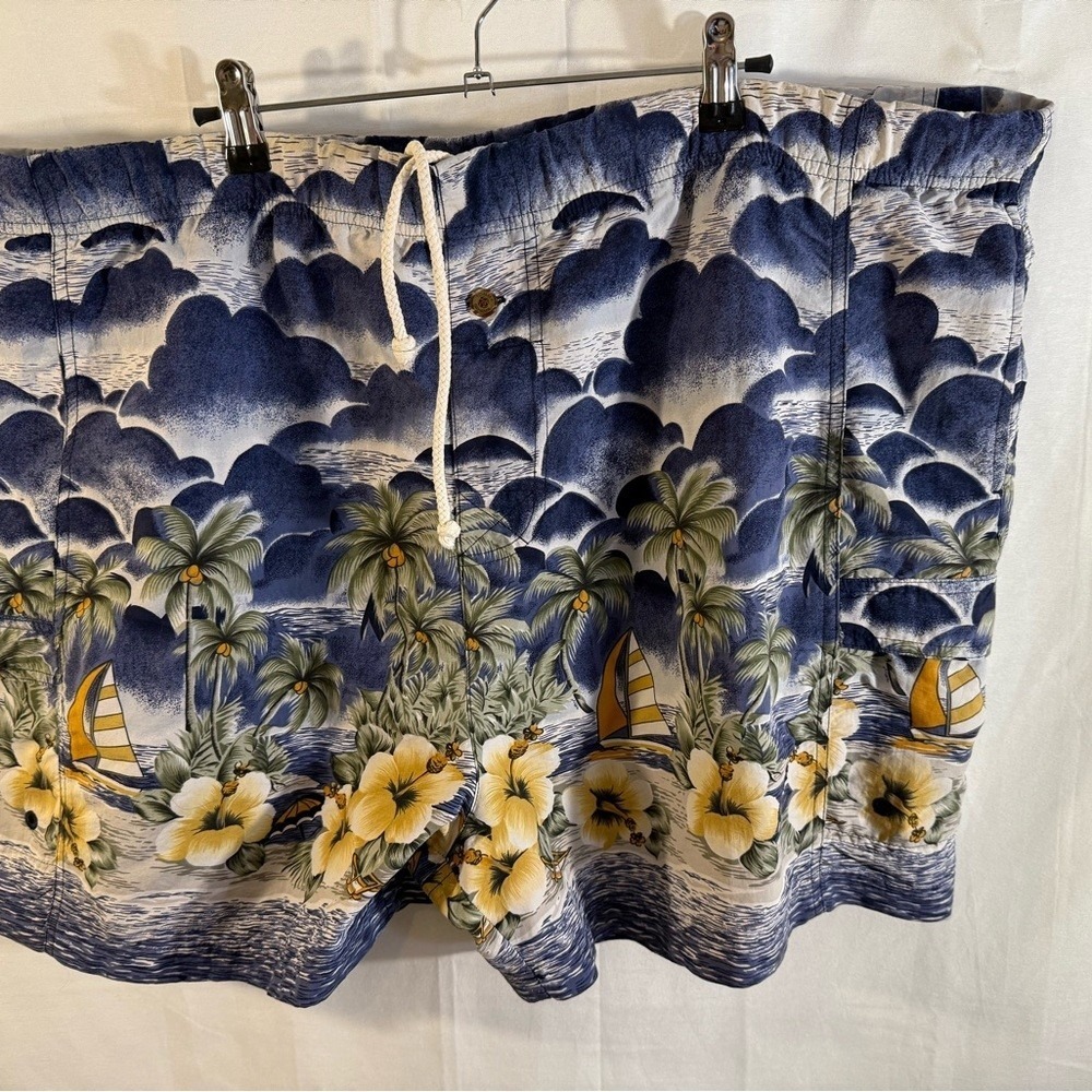 Vintage Tommy Bahama Bungalow Brand XXL Mens Swim‎ Shorts pockets mesh lining